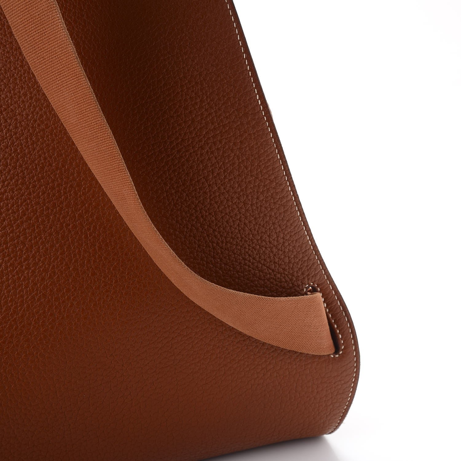 Hermes Taurillon Clemence Sherpa Backpack Gold 8 of 14