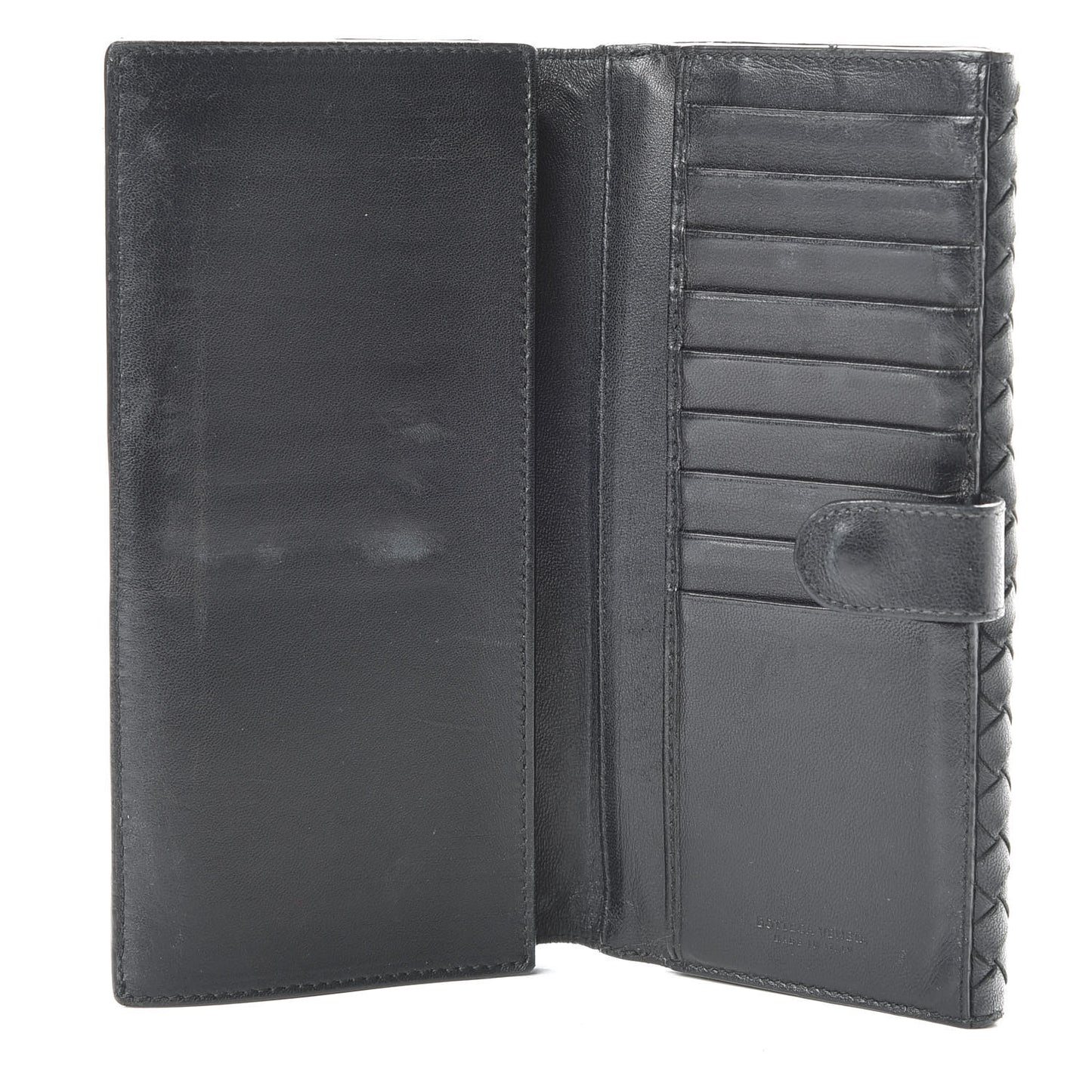 Nappa Intrecciato Continental Wallet Black