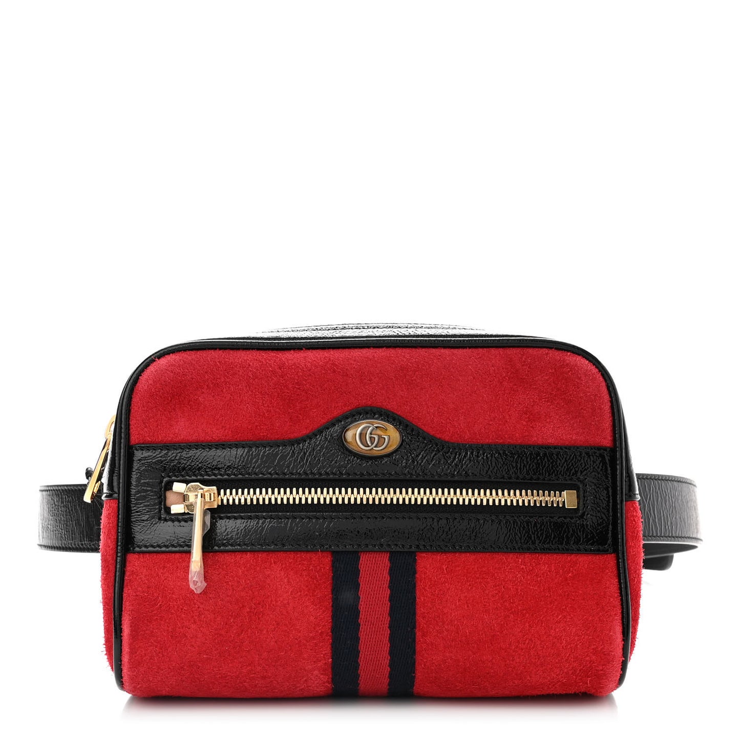 Suede Small Ophidia Belt Bag 85 34 Hibiscus Red