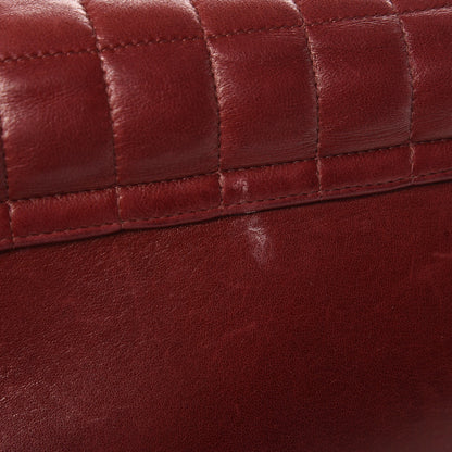 Chanel Lambskin Chocolate Bar Accordion Mademoiselle Flap Red 17 of 17