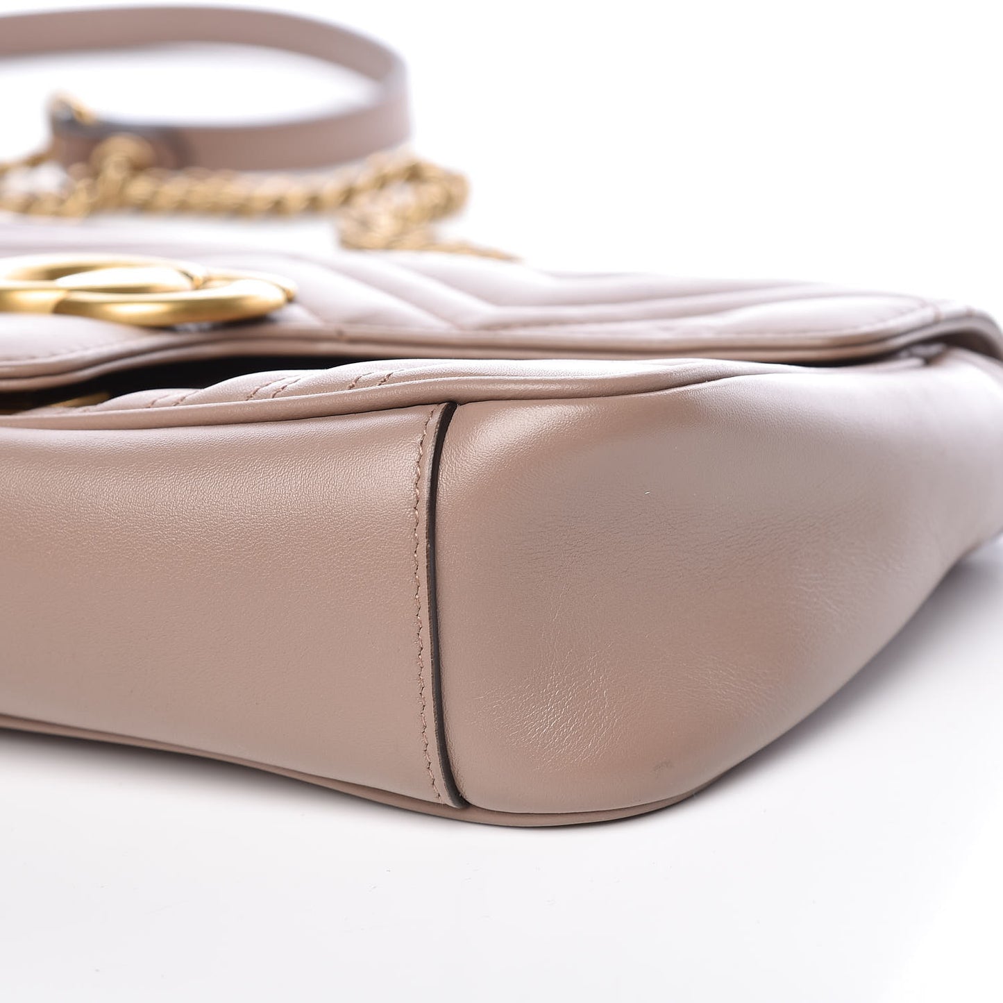 Calfskin Matelasse Small GG Marmont Shoulder Bag Porcelain Rose