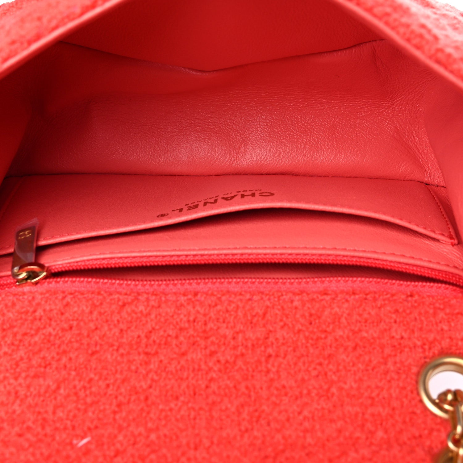 Chanel Tweed Quilted 2.55 Reissue Mini Flap Coral 6 of 13