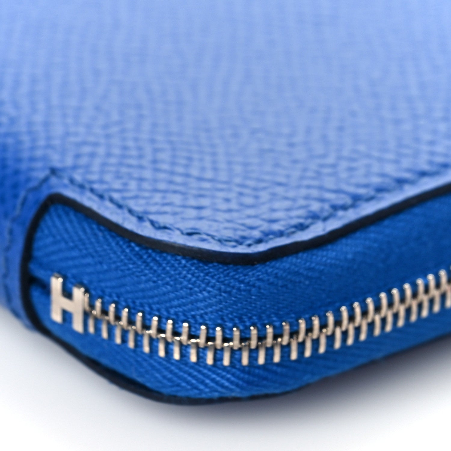 Hermes Epsom Silk'in Compact Wallet Bleu France Biscuit Bleu Saphir 7 of 8