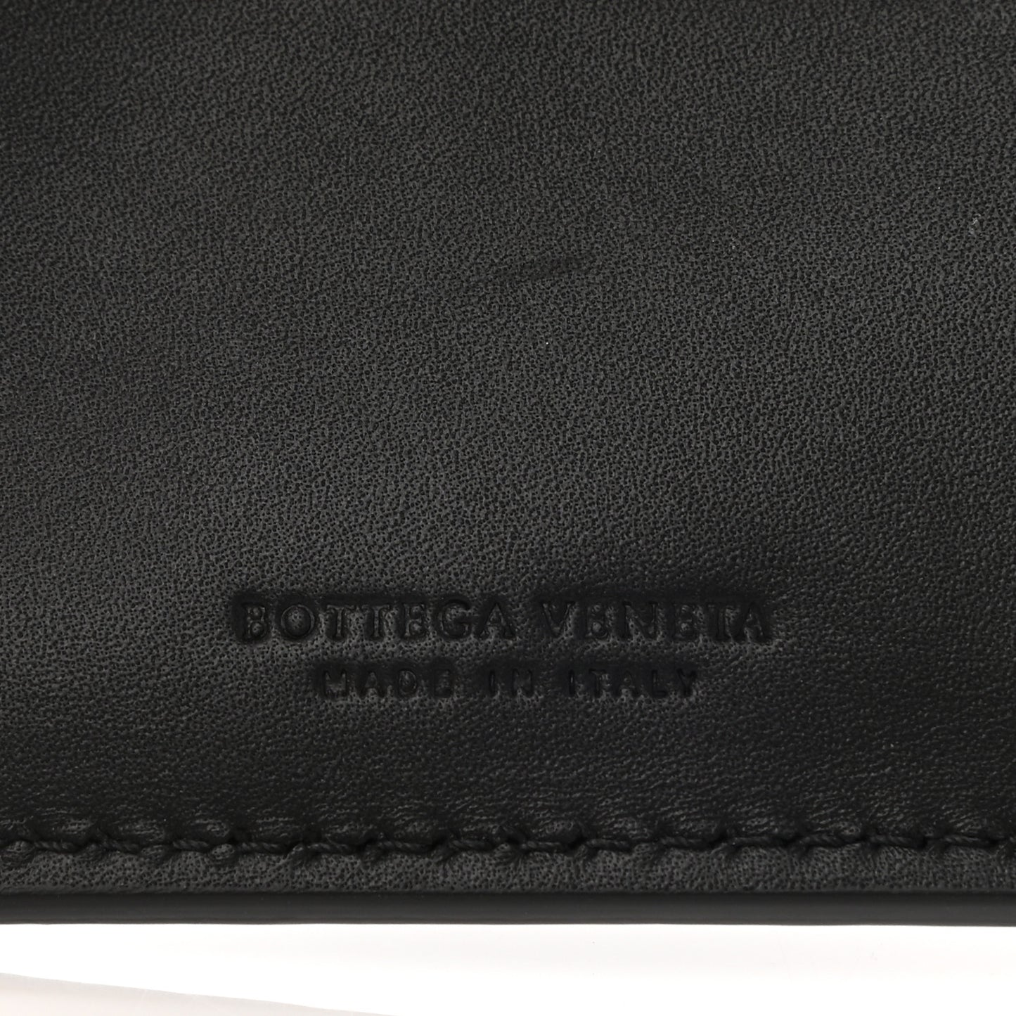 Nappa Intrecciato Bi-Fold Wallet Black