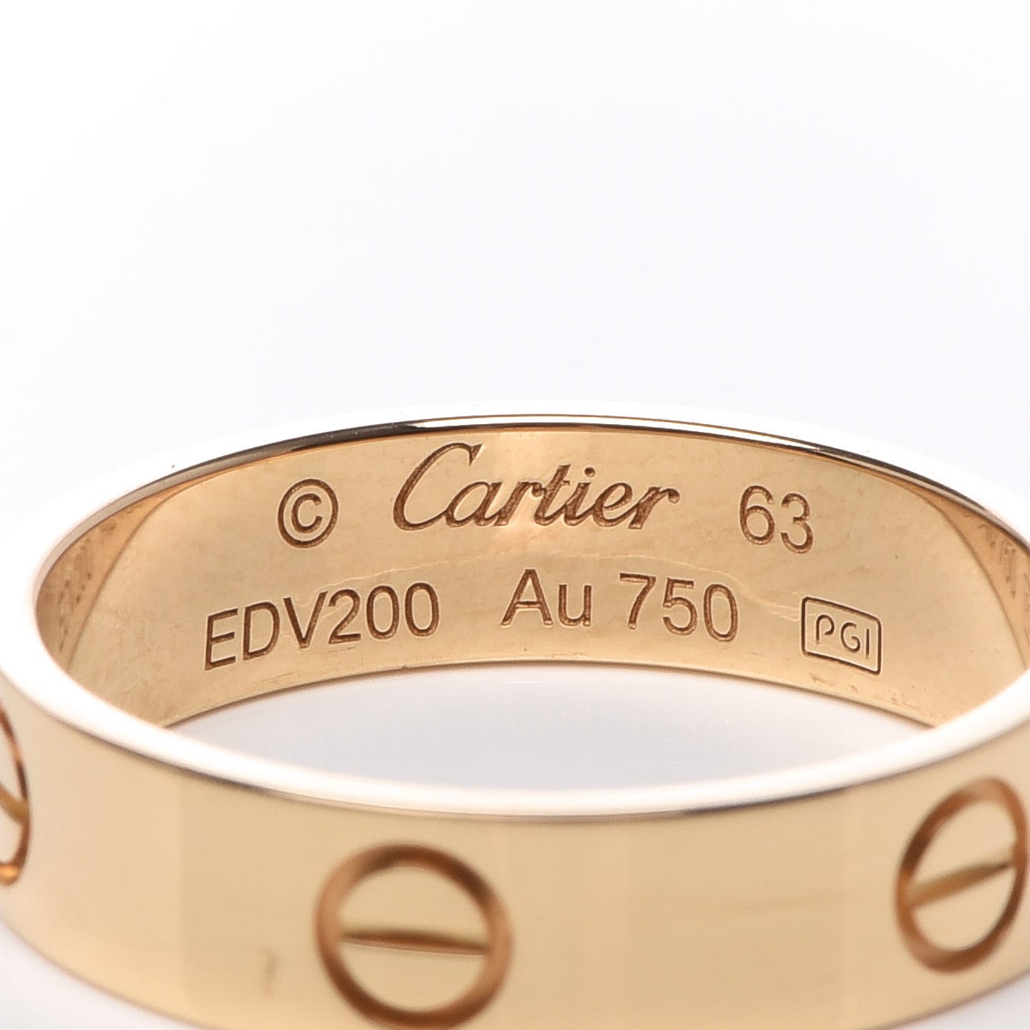 18K Yellow Gold 5.5mm LOVE Ring 63 10.5
