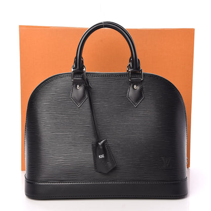 Louis Vuitton Epi Alma MM Black 13 of 13