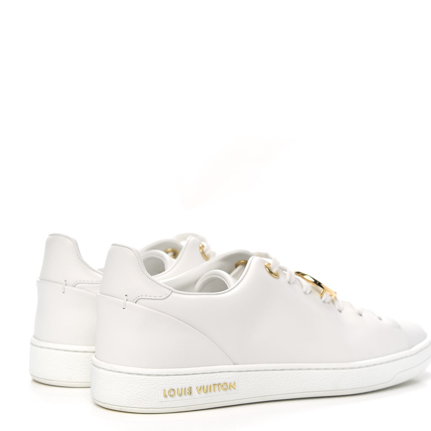 Calfskin Frontrow Sneakers 37 White