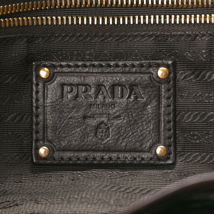 Prada Glace Calf Large Dome Satchel Brown 6 of 12