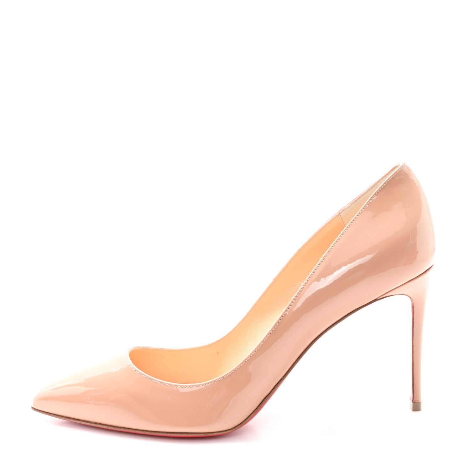 Christian Louboutin Patent Pigalle 85mm Pumps 40 Nude 1 of 9
