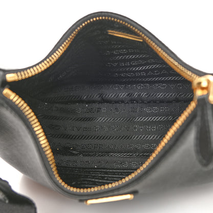 Prada Saffiano Lux Re-Edition 2005 Shoulder Bag Black 5 of 10