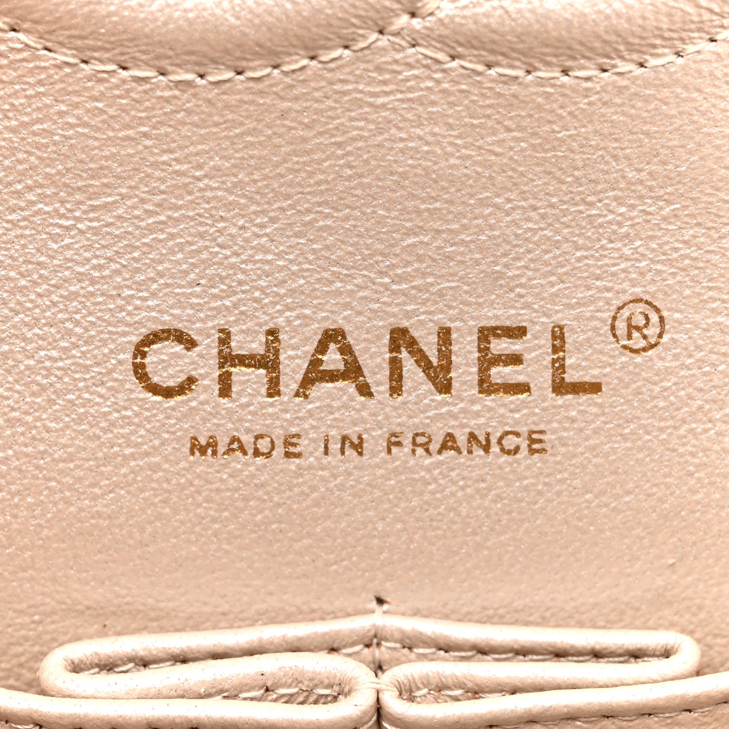 Chanel Pearly Caviar Quilted Medium Double Flap Light Beige 6 of 10