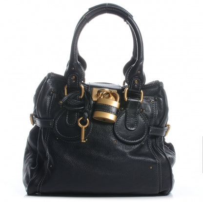 Chloe Leather Paddington Tote Black 1 of 8