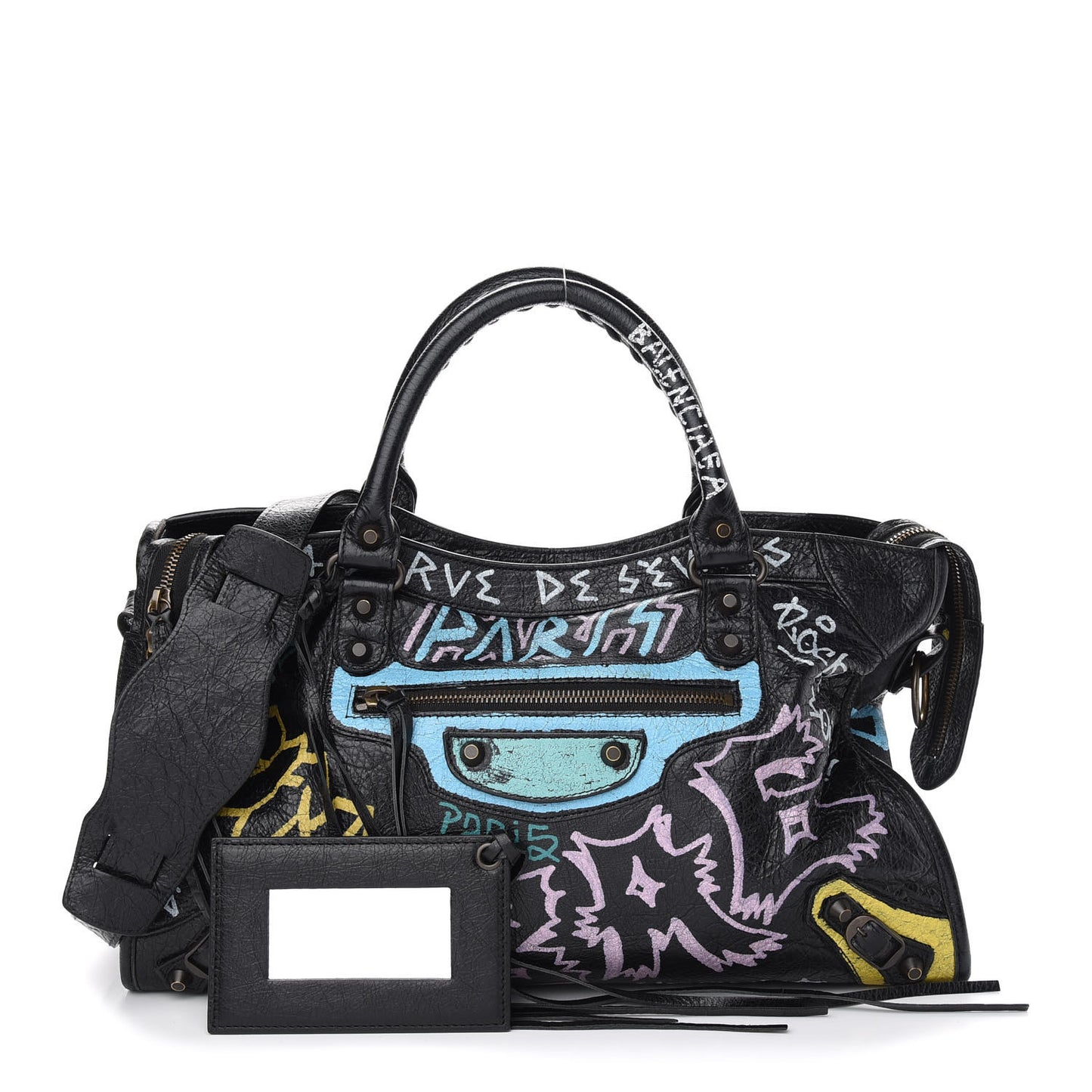 Agneau Graffiti All Over Classic Hardware City Black Multicolor
