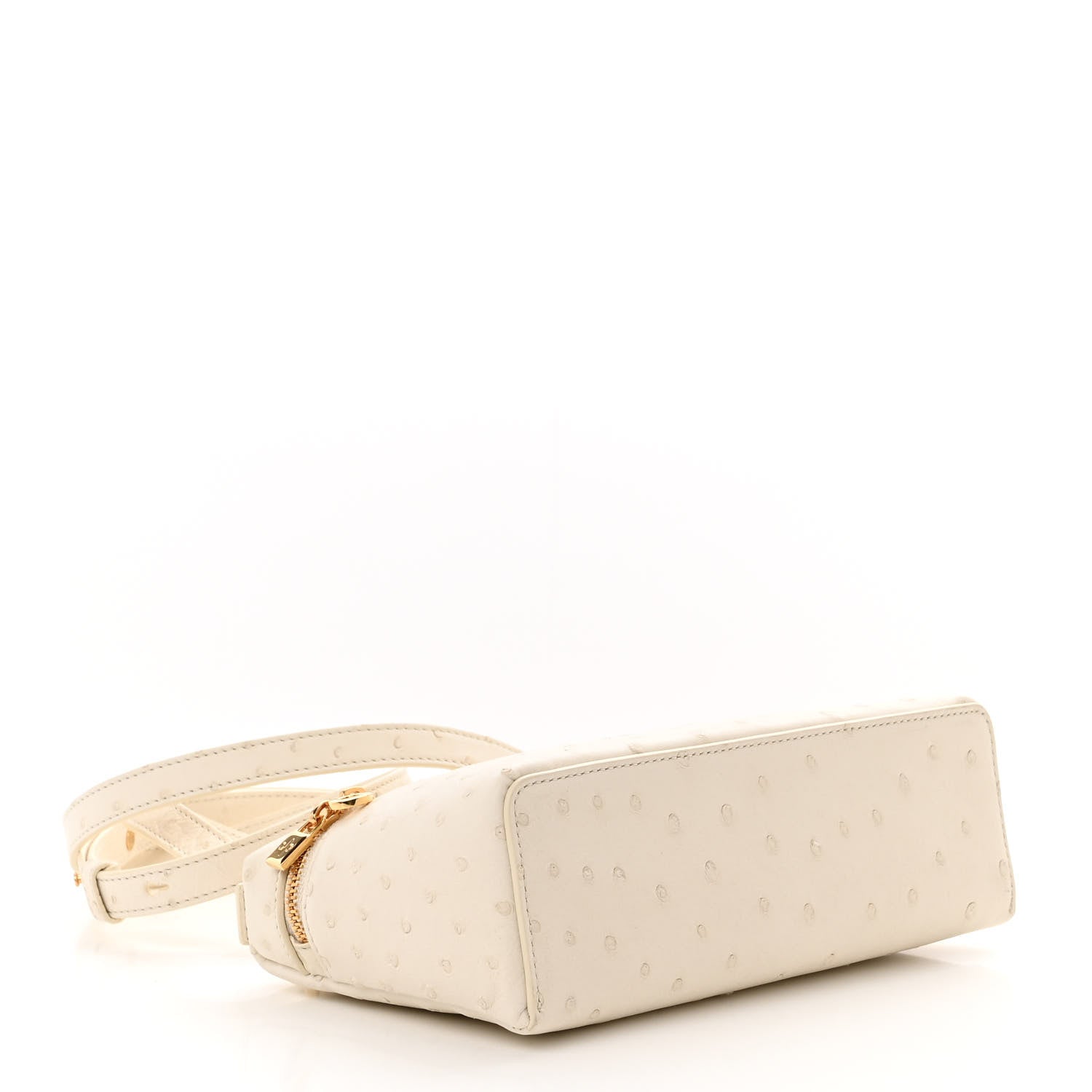 Loro Piana Ostrich L19 Extra Pocket Pouch Whisper White 4 of 9