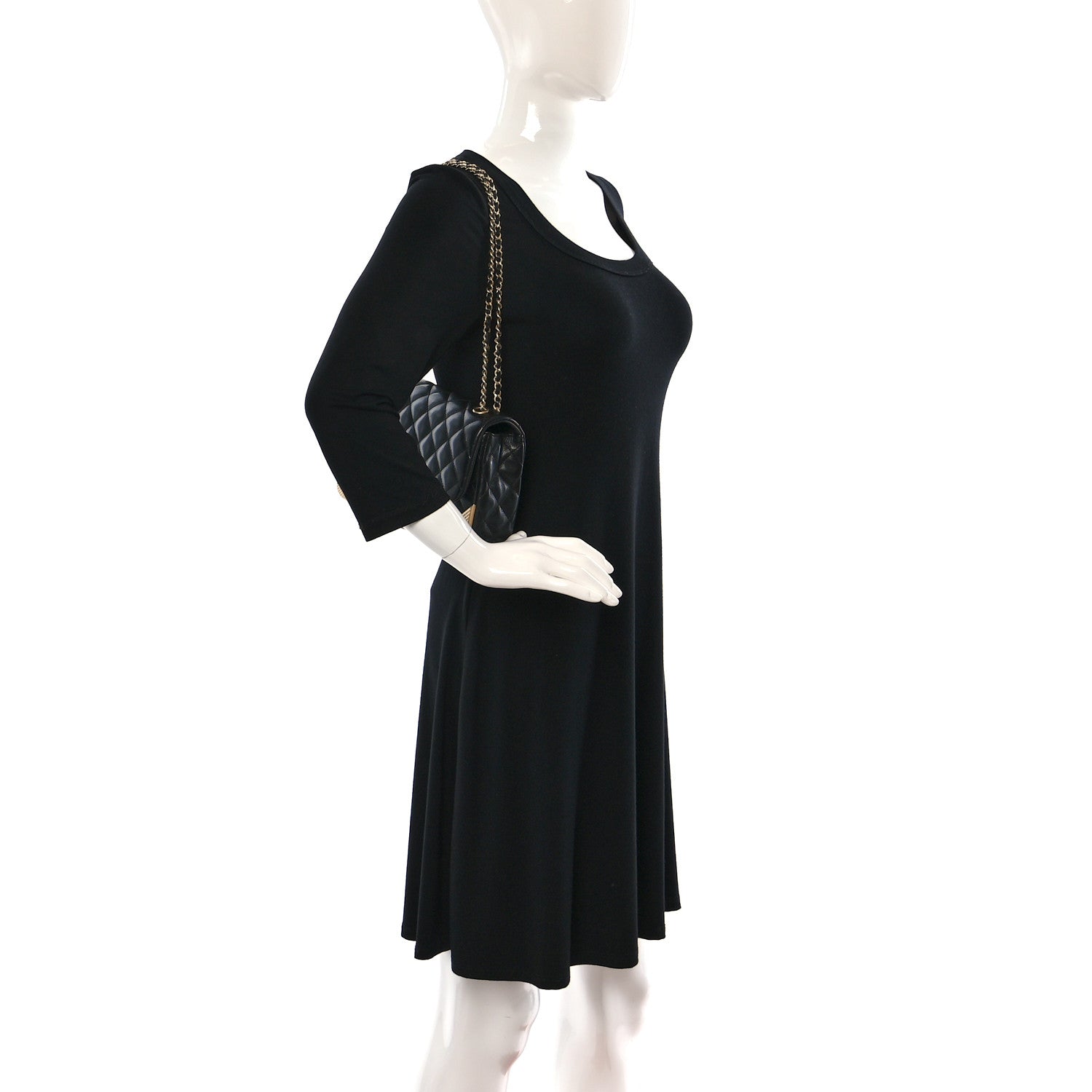Chanel Calfskin Quilted Rock The Corner Flap Black 2 of 8