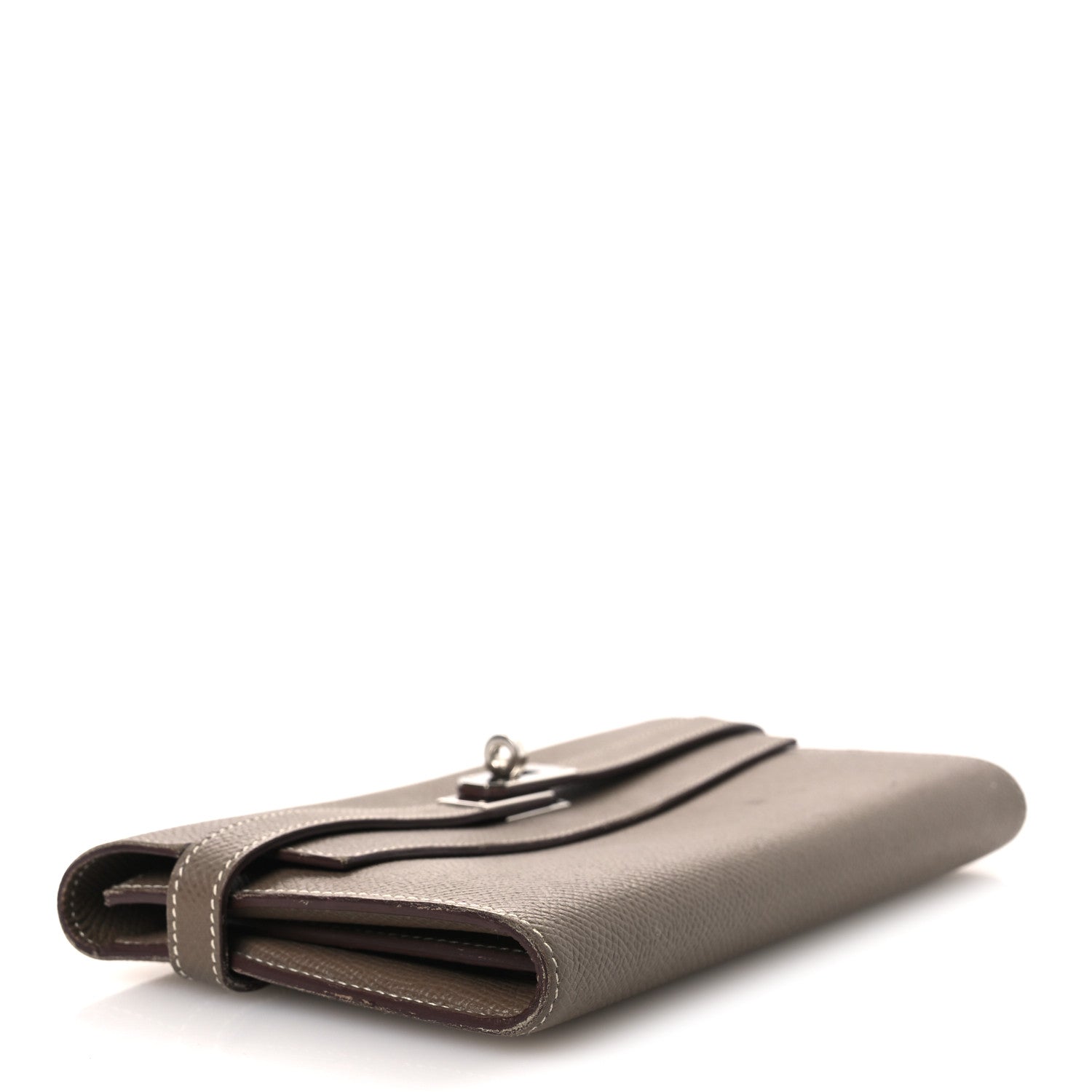 Hermes Epsom Kelly Longue Wallet Etoupe 4 of 14