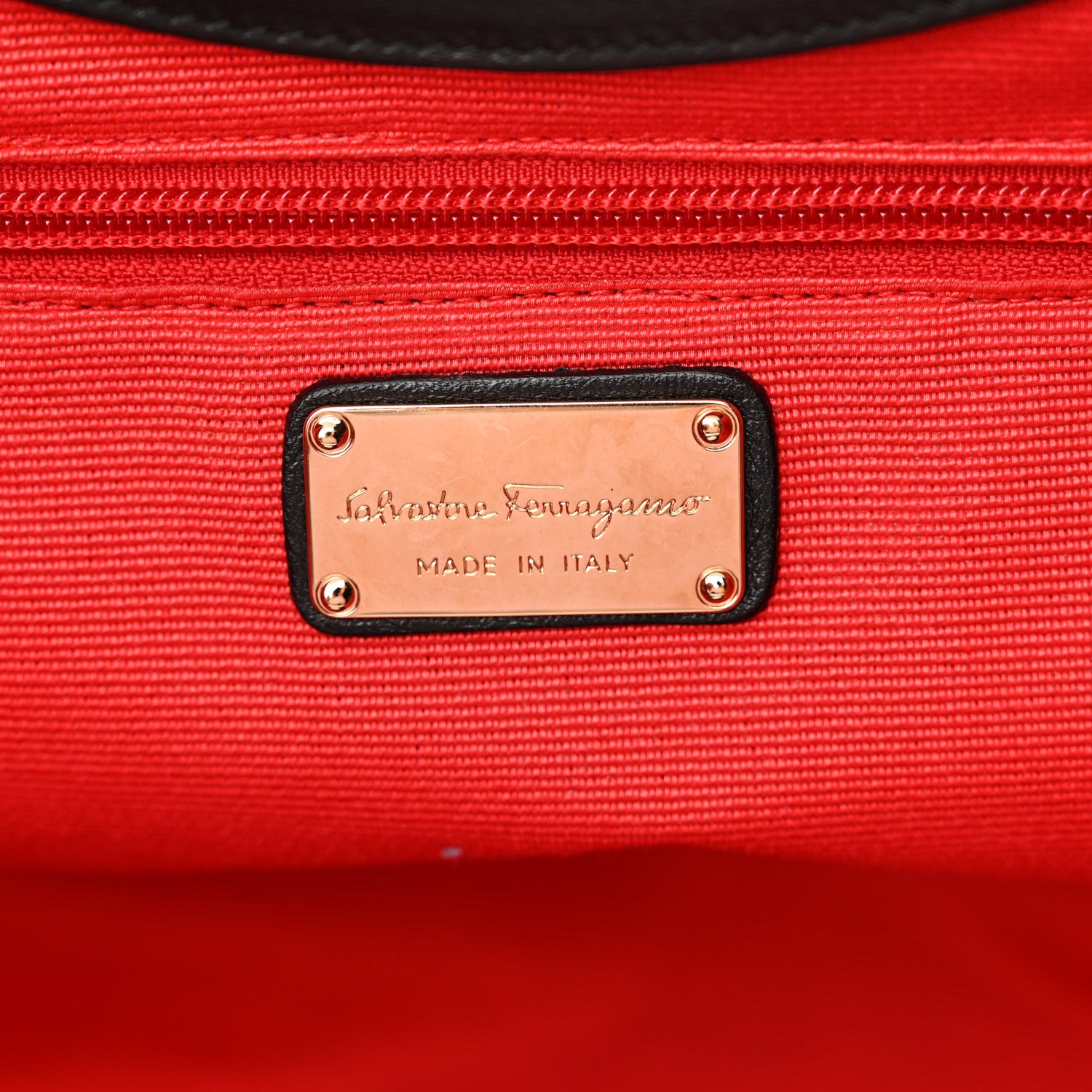 Salvatore Ferragamo Straw Maia Gancini Rascello Tote Black 5 of 8