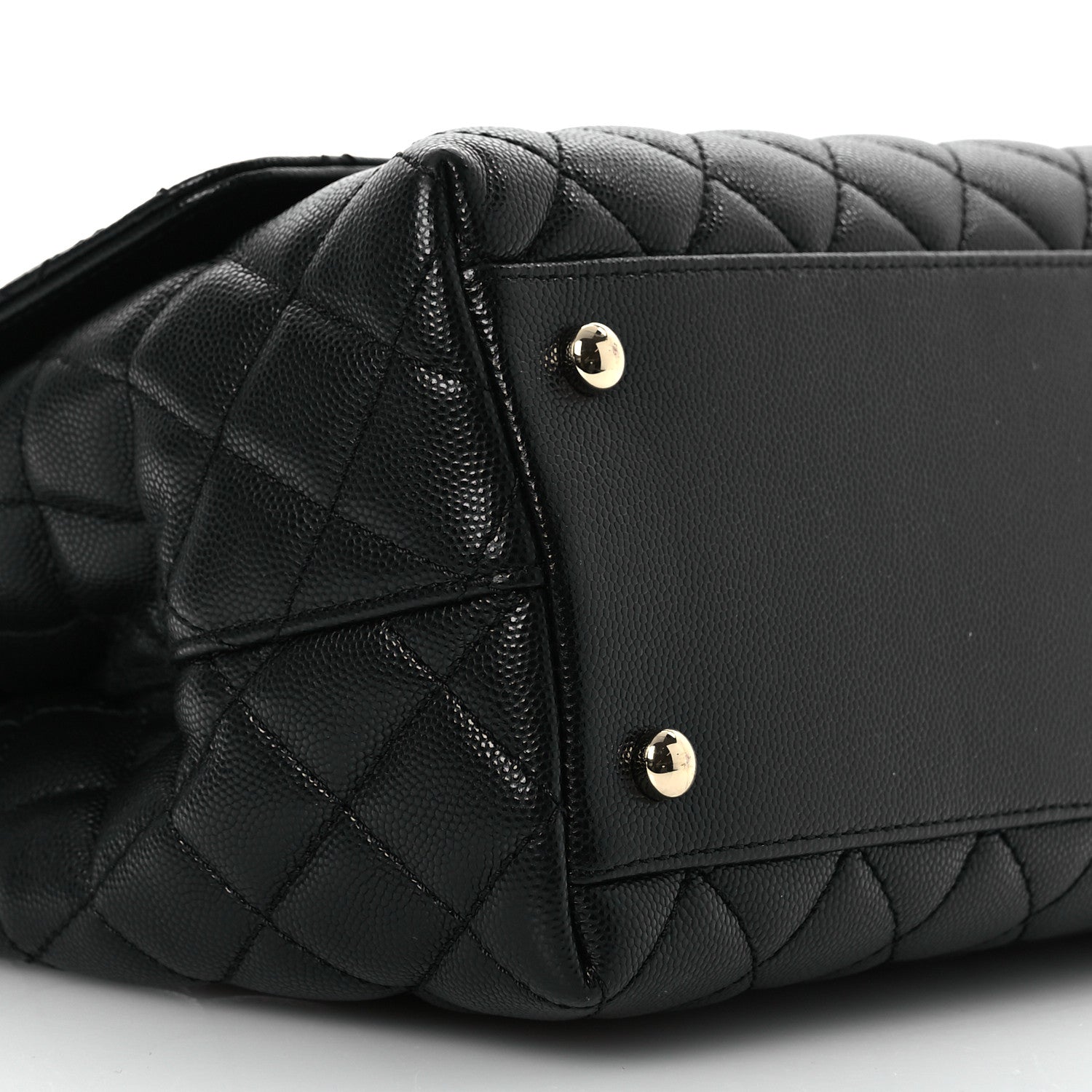 Chanel Caviar Quilted Small Coco Handle Flap Black 12 of 14