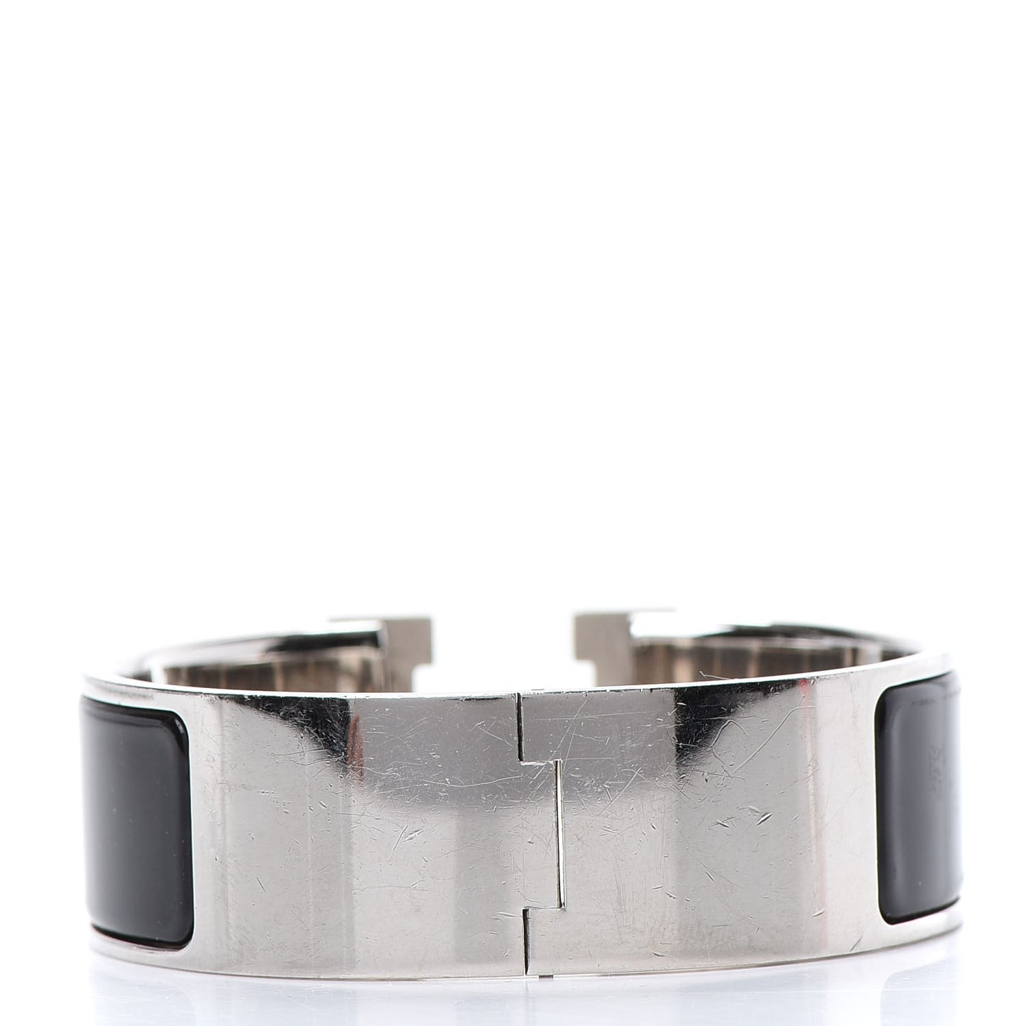 Enamel Wide Clic Clac H Bracelet PM Black