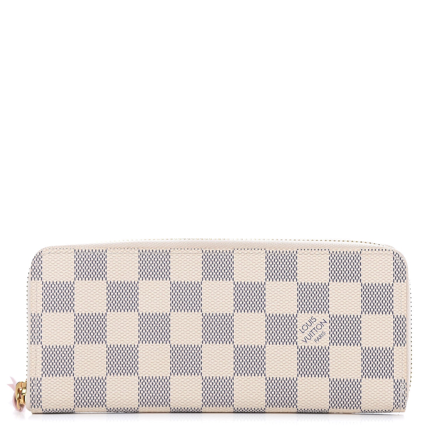 Louis Vuitton Damier Azur Clemence Wallet Rose Ballerine 1 of 9