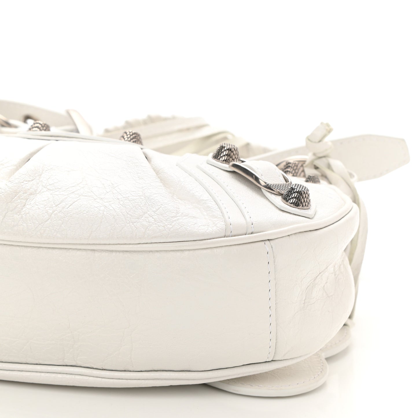 Agneau Arena Le Cagole Shoulder Bag XS Optic White