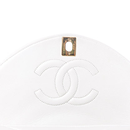 Chanel Lambskin Stitched Small Single Flap White 8 of 13