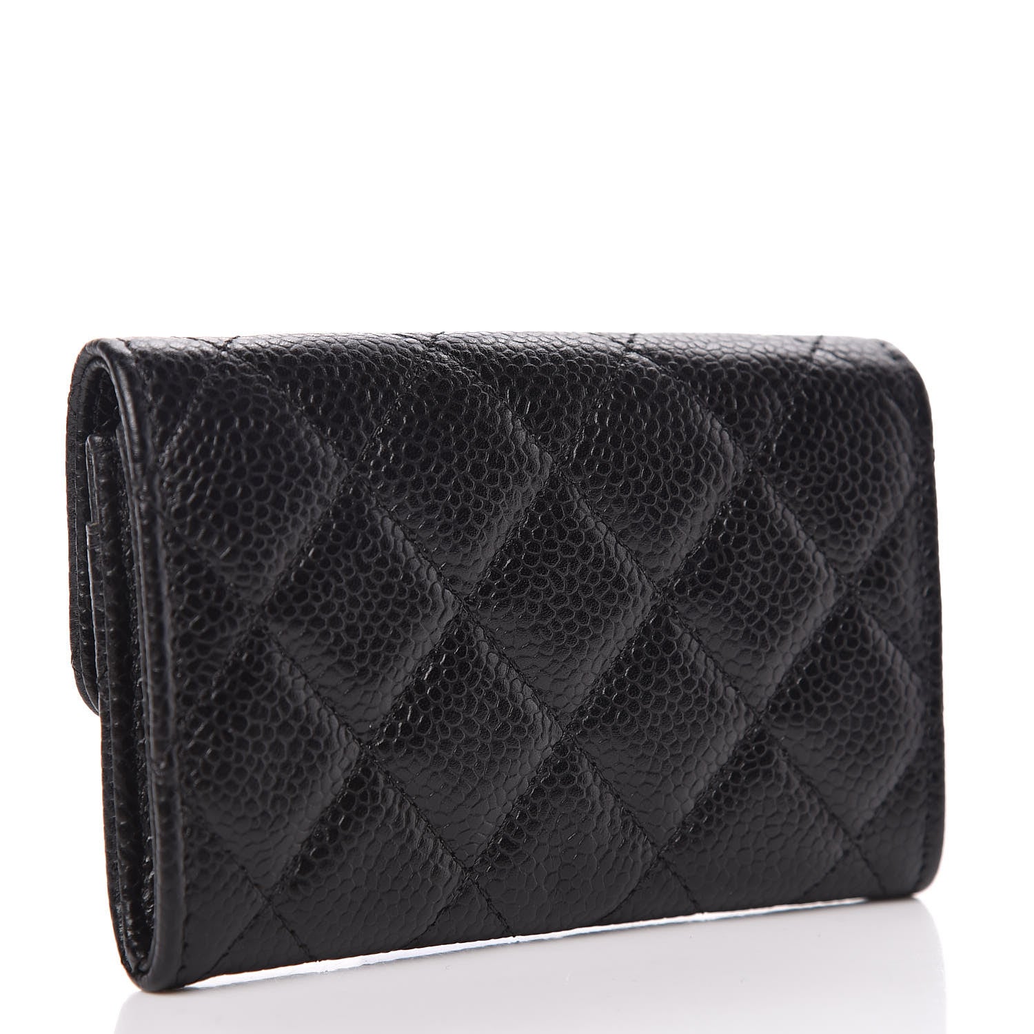 Chanel Caviar Quilted Flap Card Holder Black 3 of 9
