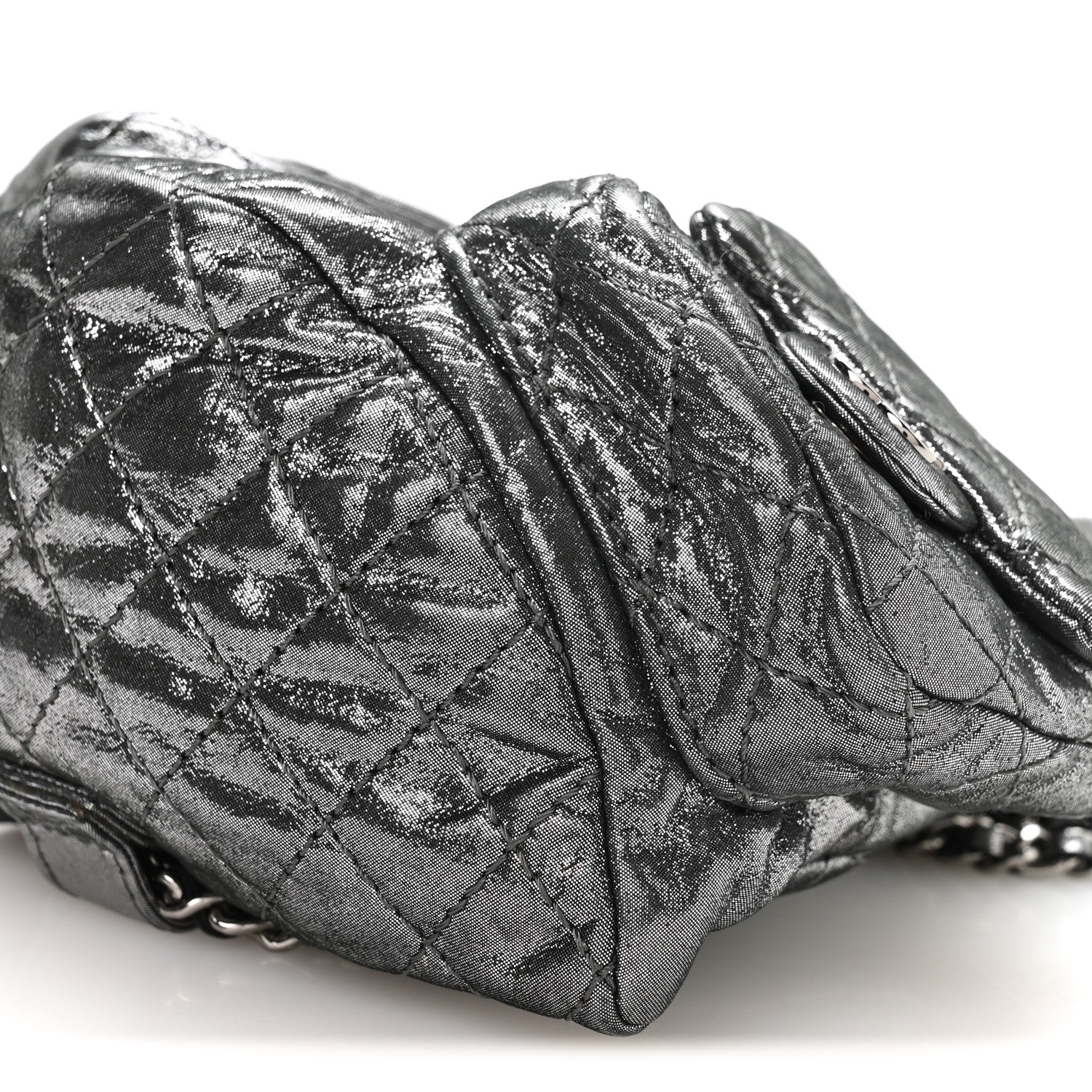 Chanel Iridescent Calfskin Mini Backpack Is Back Silver 10 of 10