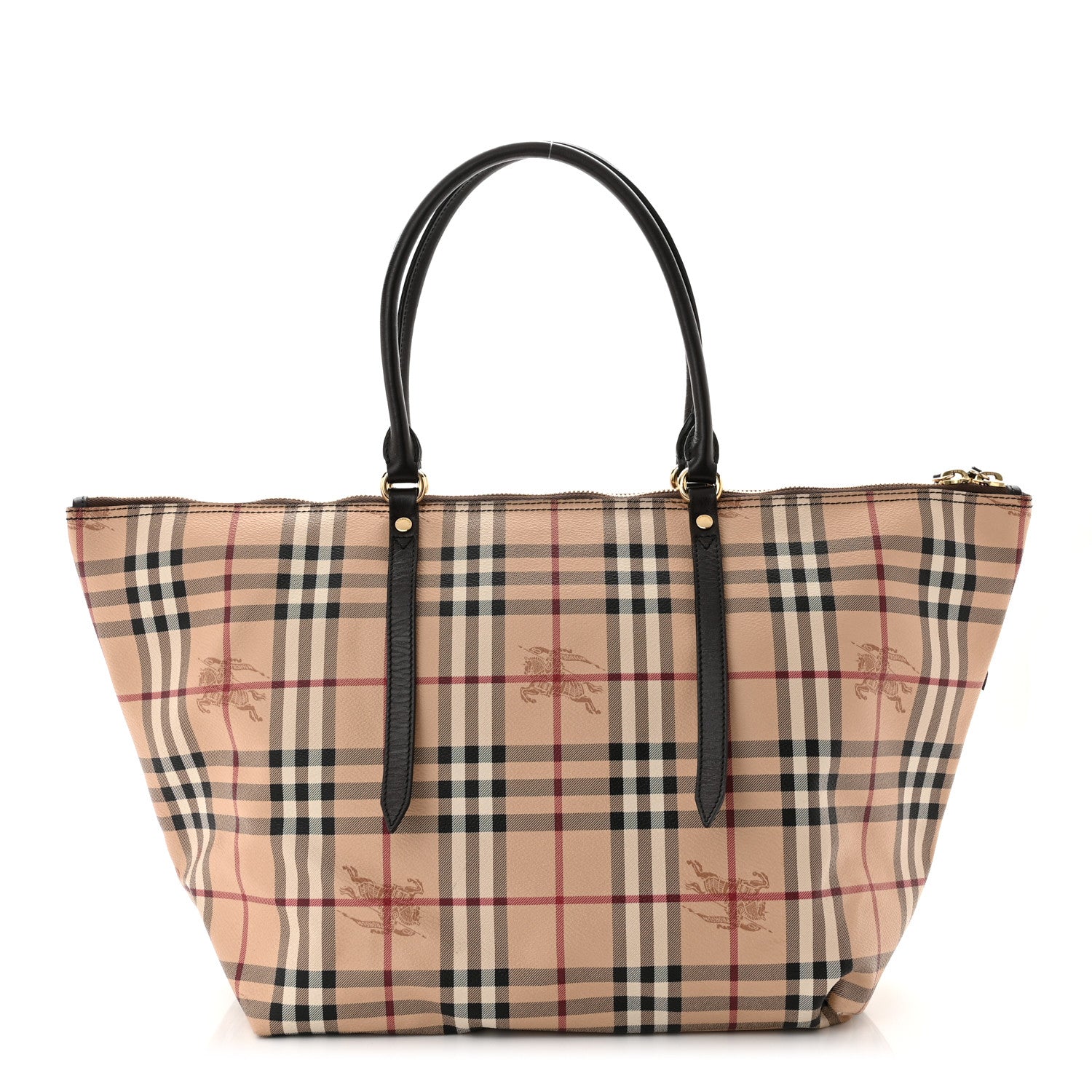 Burberry Haymarket Check Medium Salisbury Tote Chocolate 1 of 10