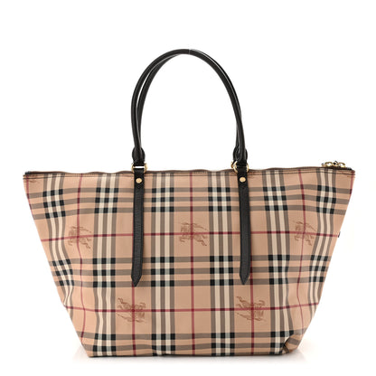 Burberry Haymarket Check Medium Salisbury Tote Chocolate 1 of 10