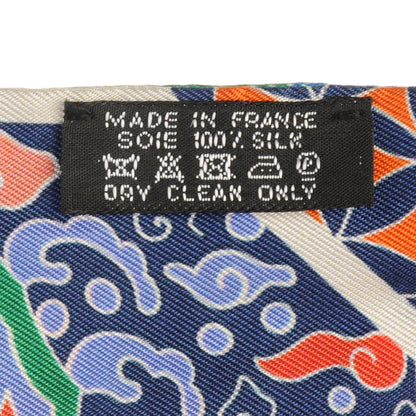 Hermes Silk Collections Imperiales Twilly Lavande Bleu Orange 4 of 4