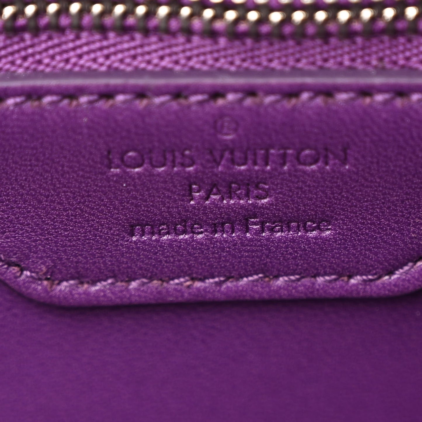 Veau Bougie Triangle PM Taupe Violet