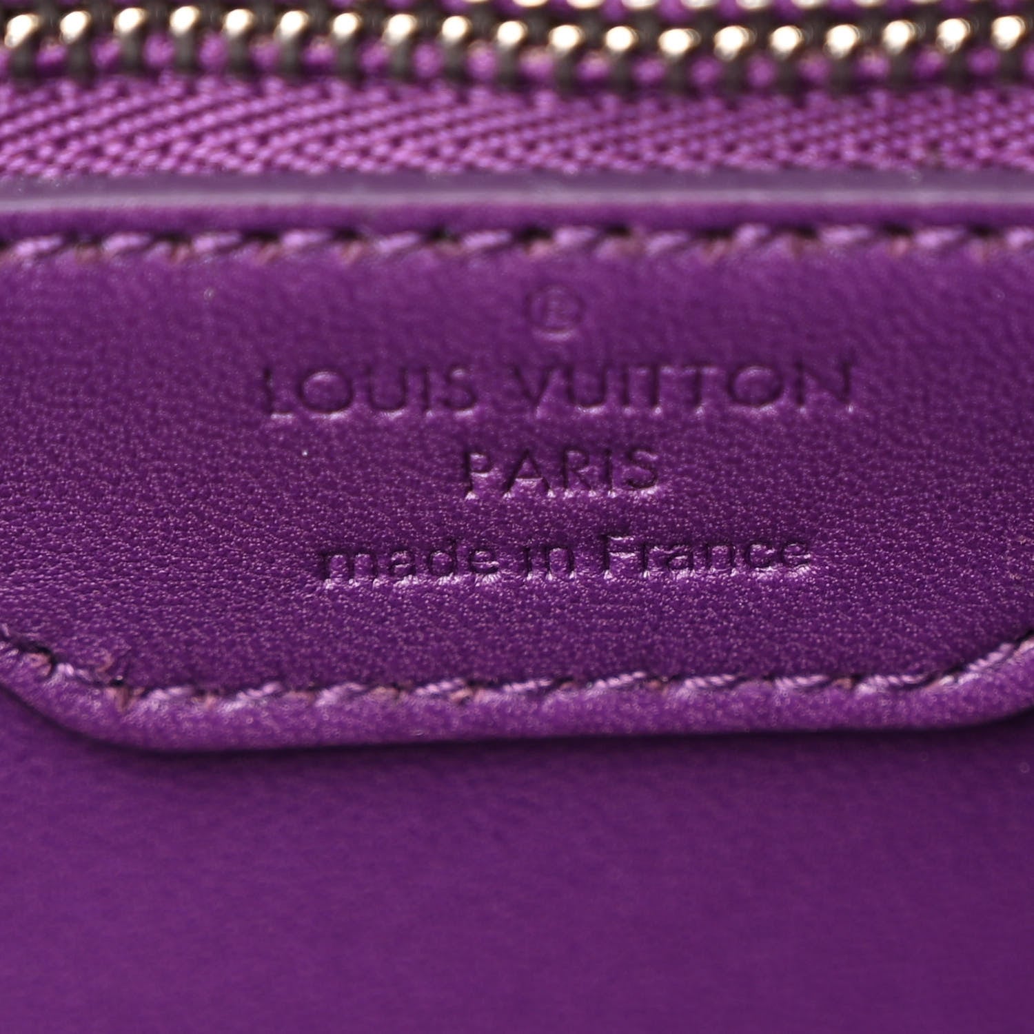 Louis Vuitton Veau Bougie Triangle PM Taupe Violet 7 of 11