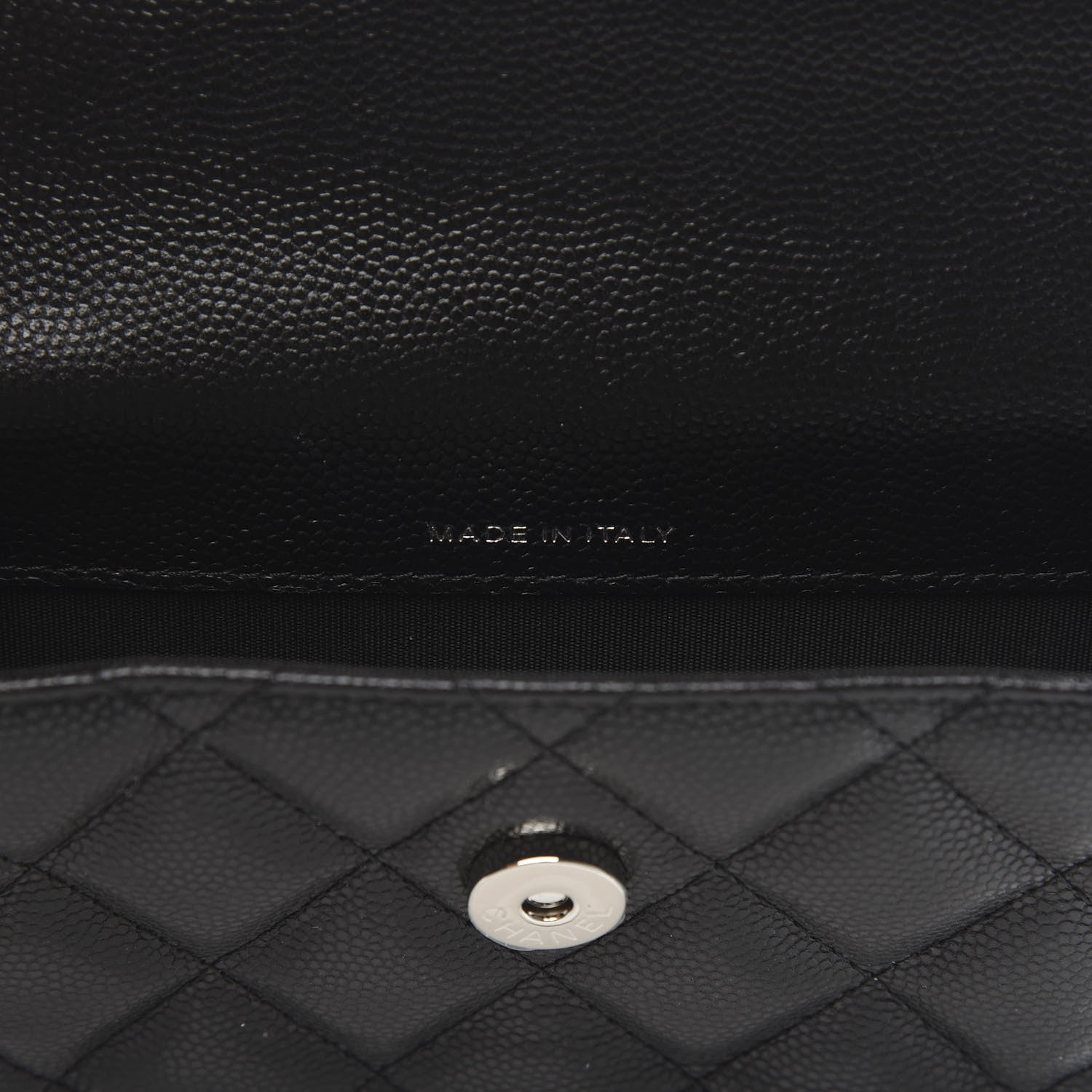 Chanel Caviar Quilted Incognito Belt Flap Card Holder Black 7 of 12