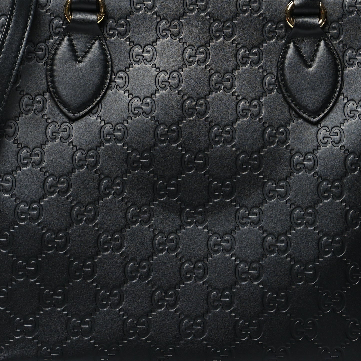 Guccissima Small Zippered Bucket Tote Black