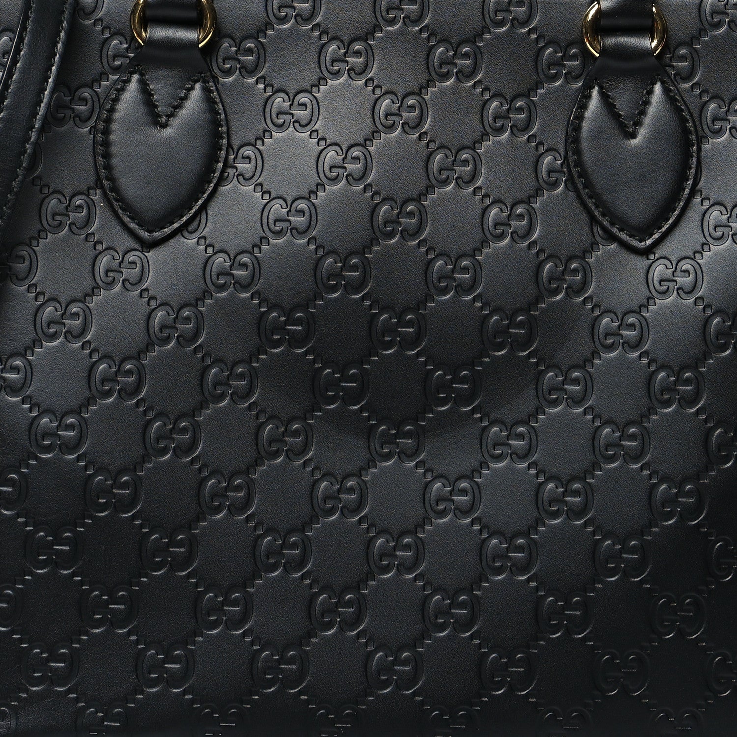 Gucci Guccissima Small Zippered Bucket Tote Black 7 of 9