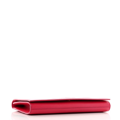 Saint Laurent Calfskin Monogram Large Belle De Jour Clutch Lipstick Fuchsia 4 of 10
