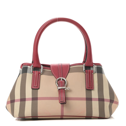 Burberry House Check Top Handle Bag Red 1 of 19