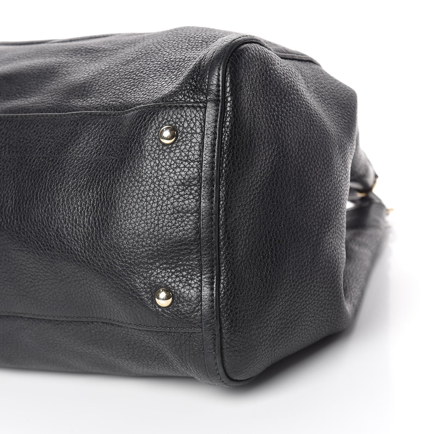 Gucci Pebbled Calfskin Large Soho Shoulder Bag Black 10 of 17
