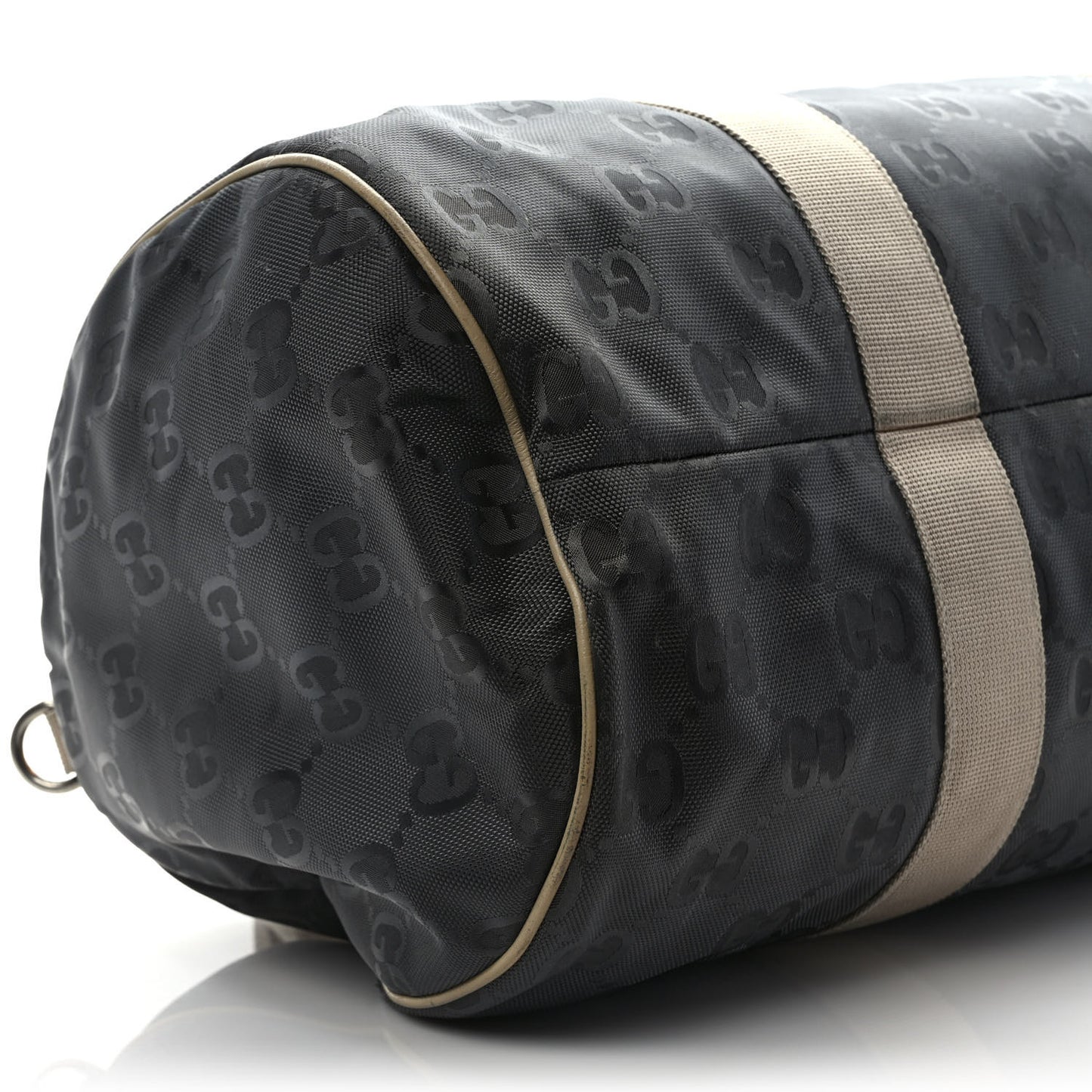 Econyl Nylon Monogram Off The Grid Duffle Bag Graphite Grey New Plaster