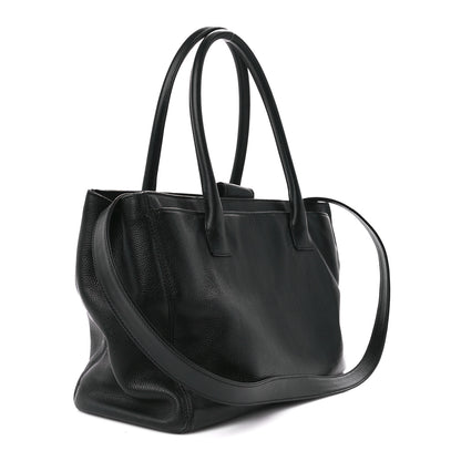 Chanel Calfskin Cerf Executive Shopper Tote Black 3 of 18