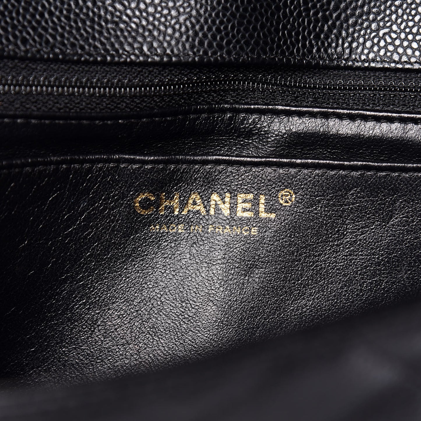 Caviar Quilted Jumbo Single Flap Black