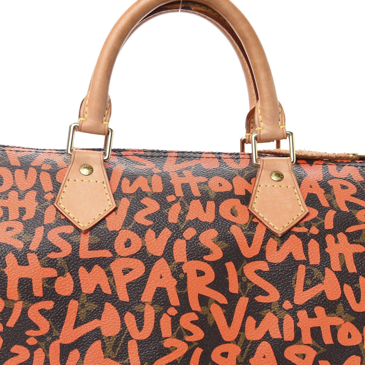 Louis Vuitton Monogram Graffiti Speedy 30 Orange 13 of 14