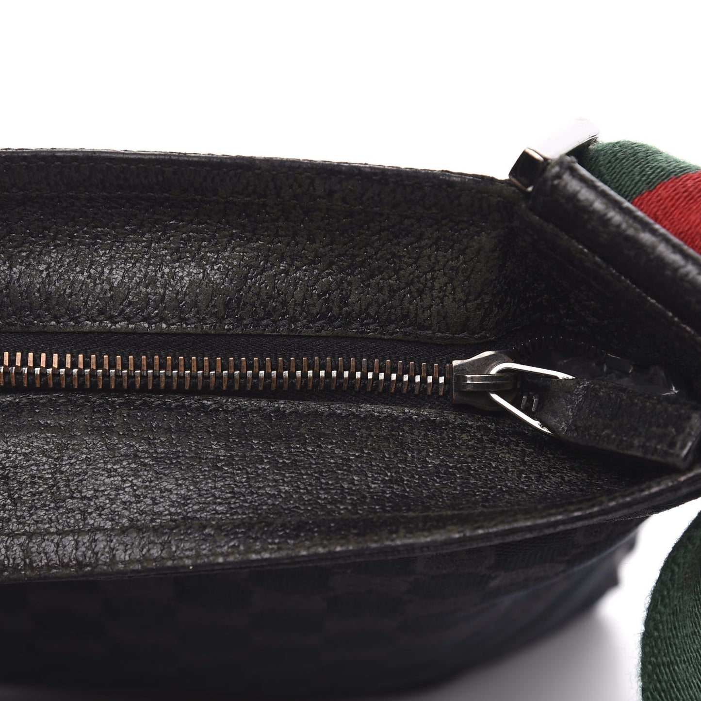 Monogram Web Medium Double Pocket Messenger Bag Black
