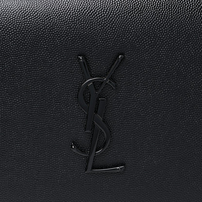 Saint Laurent Grain De Poudre Classic Monogram Kate Clutch Black 12 of 12