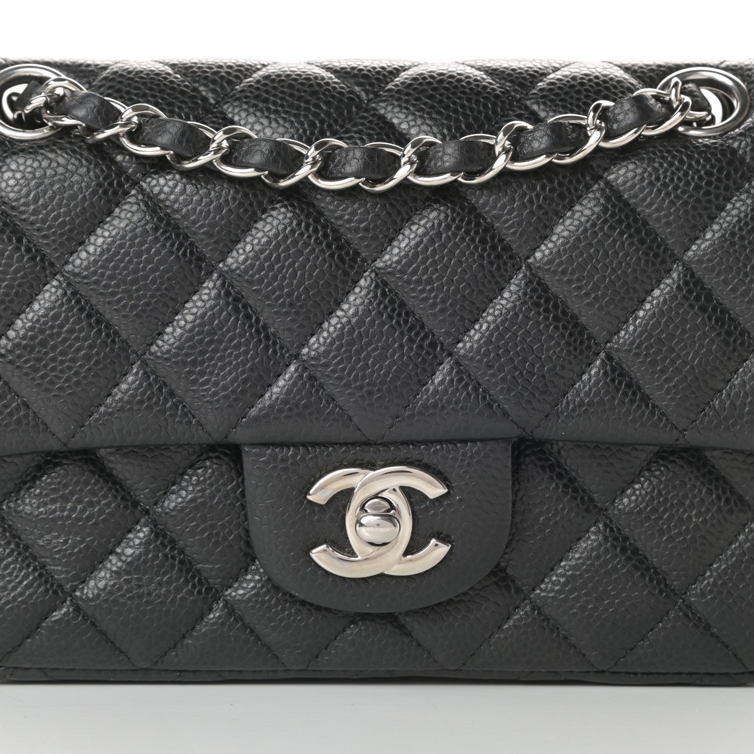 Chanel Caviar Quilted Mini Rectangular Flap Black 8 of 11