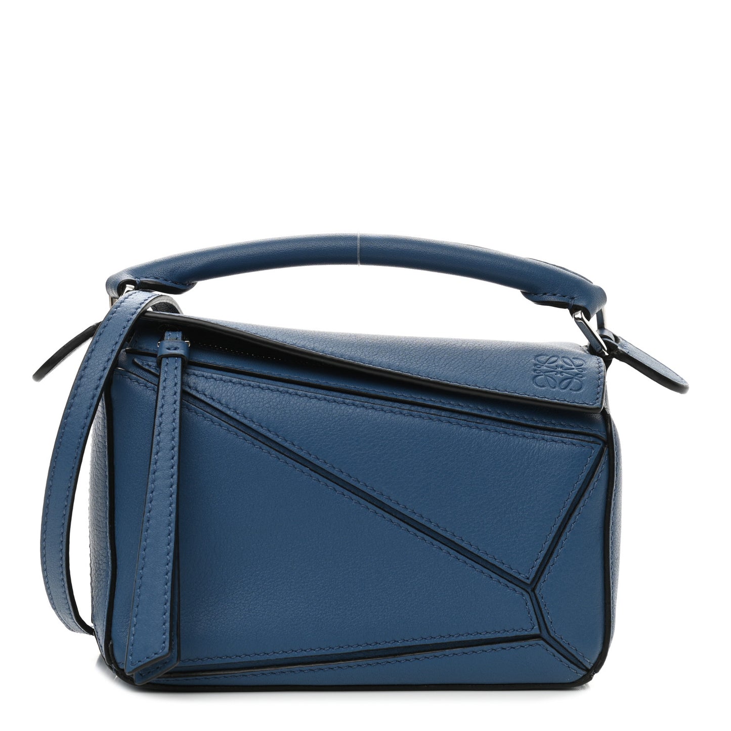 Calfskin Mini Puzzle Bag Blue