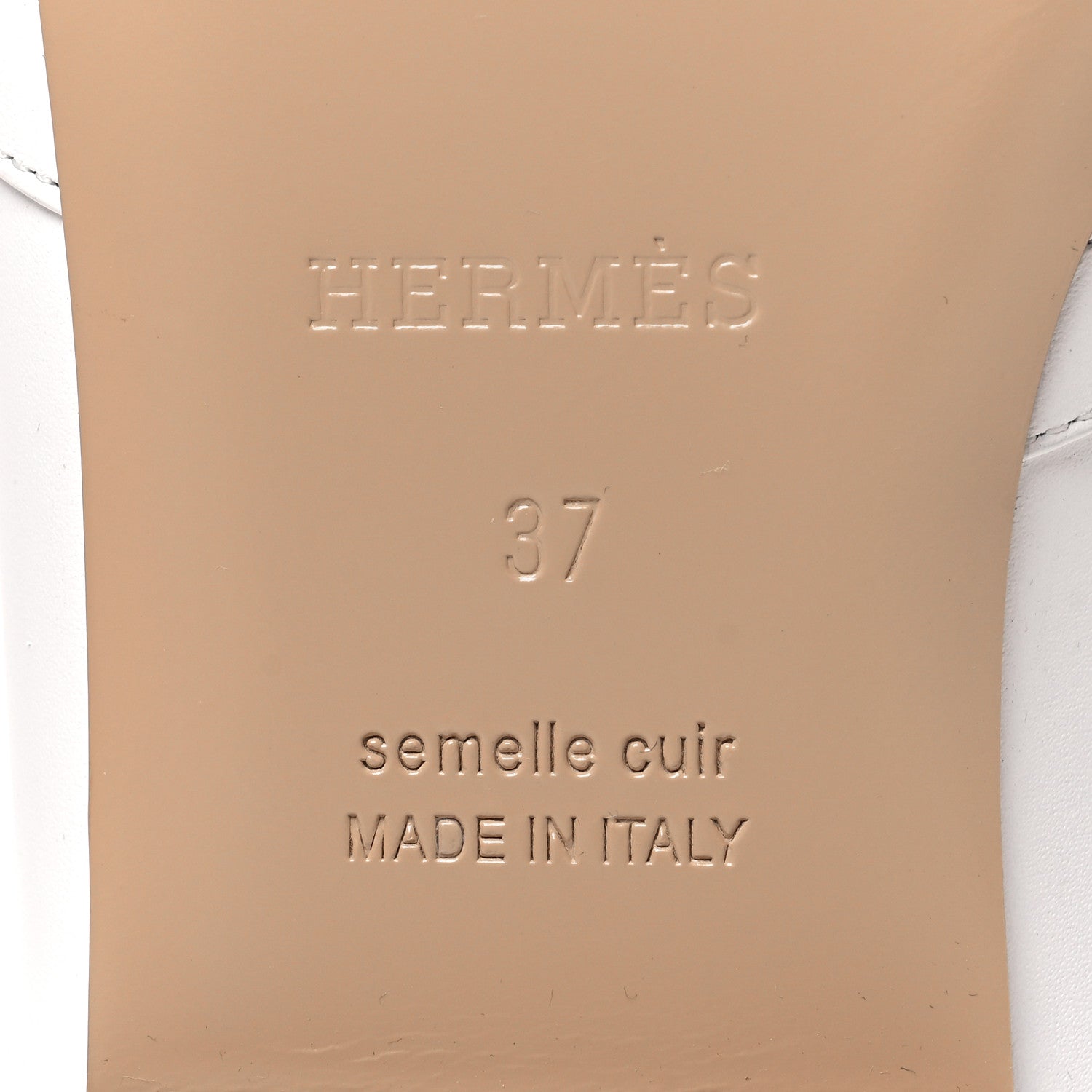 Hermes Calfskin Oz Mules 37 White 7 of 9