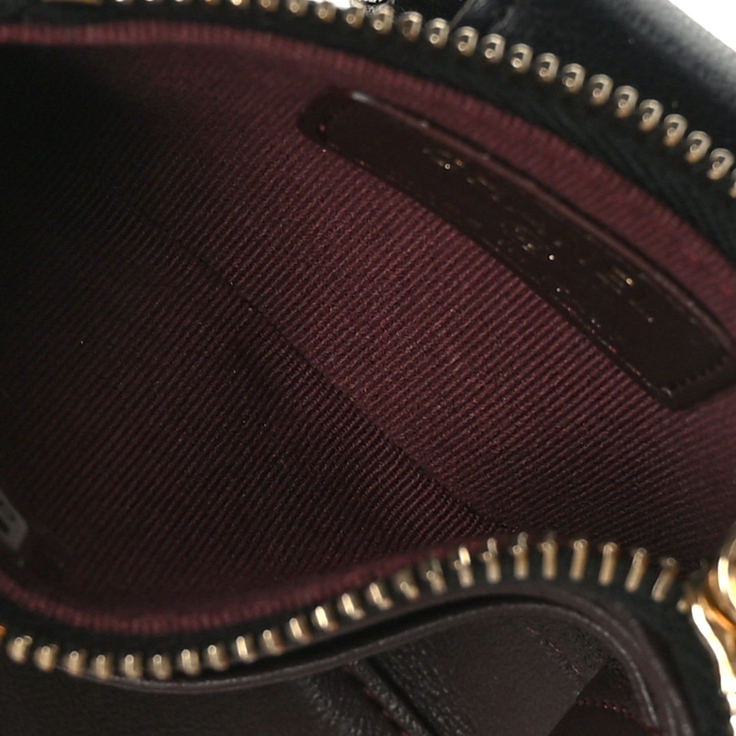 Lambskin Quilted Compact Zipped Pocket Wallet Black