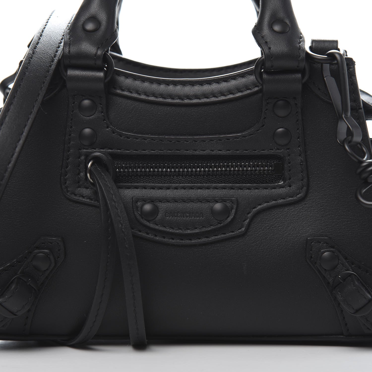 Balenciaga Smooth Calfskin Neo Classic Black Hardware Nano City Crossbody Black 9 of 9